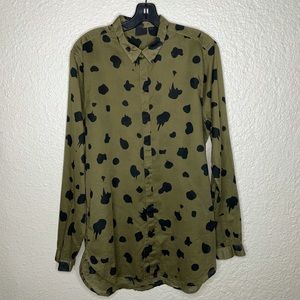 Men’s ASOS olive button down